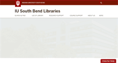 Desktop Screenshot of library.iusb.edu