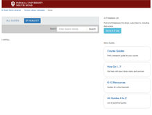 Tablet Screenshot of libguides.iusb.edu